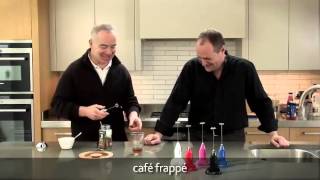 How to make a frappé coffee using an aerolatte milk frother [upl. by Ahsead602]