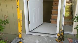 Jeld Wen Front Door Installation  Really crappy products and craftsmanship PART 1 [upl. by Alset138]