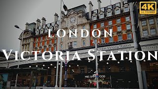 London Victoria Station Walk Through England 4K [upl. by Janaya]