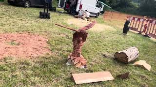 A fabulous range of wooden sculpture at Caerleon festival 2024 [upl. by Gustie]