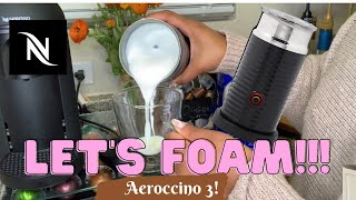 How To Foam Milk With Aeroccino 3 Make Coffee With Foam Tips amp Tricks  Easy Foamed Latte Recipe [upl. by Guadalupe]